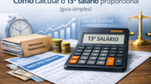 Como calcular o décimo terceiro salário proporcional